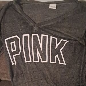PINK Victoria's Secret Heather Gray Tee